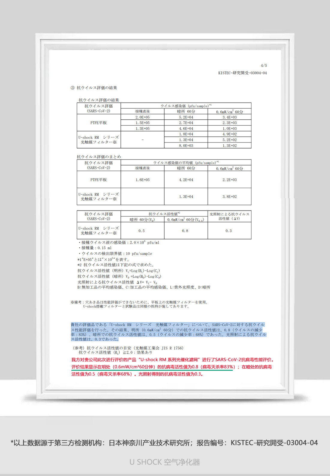 新冠病毒检测报告